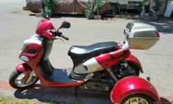 It's a 2014 scooter very very low mileage. It is in great condition and a lot of fun to ride.