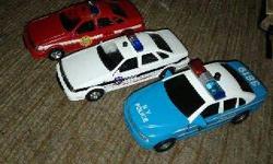 These cars are in great shape and all work with sirens and flashing lights.
