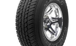 Used Slightly worn - Very good condition - with 3/4 original tread remaining&nbsp;
Nexen Roadian AT II
Size &nbsp;31X10.50R15&nbsp;
the&nbsp;Nexen Roadian AT II&nbsp;is&nbsp;a Rugged and Durable tire&nbsp;
... delivers outstanding performance. With its