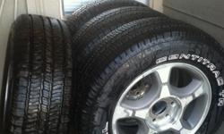 New SUV Tires and Rims size P245/65R/17&nbsp; lugs and cover plates&nbsp; priced low to sell quick. Palmdale with option for Beverly Hills delivary where I work.&nbsp; text --&nbsp;&nbsp;&nbsp;&nbsp;&nbsp; for info or questions