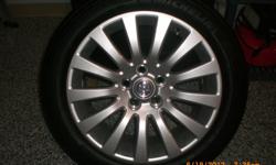 MAKE OFFER ! ...
4 Michelin Pilot Tires HX MX M4 P235/50R18 - new car take off
Mounted on 2011 Buick Regal 18" Aluminum 13 Spoke Wheels - Excellent Condition
Balanced / Nitrogen Filled / PSI Sensors
$&nbsp;100 / tire&nbsp;and&nbsp;wheel set &nbsp;,