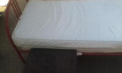Unused toddler bed comes with 2 matts as well