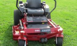 Lawn Mower
2008 Toro Zero Turn, Full Commercial
$4900.00 /OBO
52 inch cut, 21 horse power kawaski motor, 180-190 hours
Not mowing many yards anymore, so I have no use for it.
more pictures available upon request