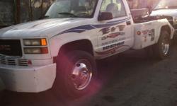 1996 GMC 3500 TOW TRUCK&nbsp; W/AUTOMATIC TRANS POWER WINDOWS POWER LOCKS WITH ONLY 97K MILES 6.5 DIESEL &nbsp;CENTRY 411 BACK NICE TRUCK MUST SELL CALL....... - .....EDWIN