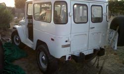 1973 toyota land cruiser white 350 chevy engine and trans new