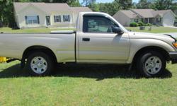 2004 toyota tacoma four cylinder manual transmission.
In very good shape for the year.&nbsp;
New shocks , belt, and hoses. the air condition works great.&nbsp;
Runs great Very good gas mileage&nbsp;
good car fax. clean tittle.&nbsp;
Somethings it has
I