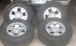 toyota tacoma aluminum alloy wheels 16''x7'', 6x5, 5 bolt patern by trans wheel.exlent cond.20,000 all highway miles