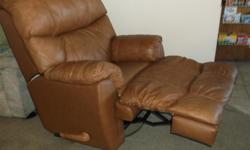 I am wanting to trade my three year old leather Lane recliner for a used sofa.&nbsp; It has a very small rubbed edge on the back and my dog chewed on the recliner handle which I have taped up very nicely.&nbsp; Other than that it is in an excellent and