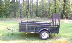 I am looking to sell this trailer. It is in good condition. I have the light kit for the trailer. My husband and I are divorced and I am in the process of getting his stuff sold. I will accept any reasonable offer. I really want to get rid of it. All