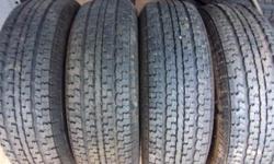 I have a set of 4 like new trailer tires they are Goodyear marothon ST 225/75/15 radials new they had 10/32 tread now have 9/32 tread&nbsp; they were removed from a upgraded tires and wheel assemblies on a travel trailer. very low miles.&nbsp;sold in a