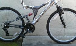 21 Speed Triax Mountain bike
Full suspension, runs great, looks great too. Asking only $140