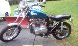 1979 Trijmph motor in 1969 Triumph frame-bike is titled 1979- runs,&nbsp; &nbsp;also 1972 650 old school chopper # match, runs-$4500 each or both for $8400 and get extra parts.