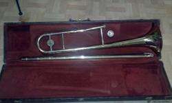 Old, working trombone in fair condition with case. Sell as is.&nbsp;Ask for Anita. 260-433-6405