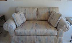 tWO SOFAS AND DECORATOR PILLOWS...EXCELLENT CONDITION.
cALL 591-2440 FOR APPOINTMENT