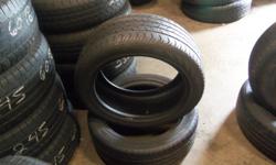 WE HAVE TWO USED CONTINENTAL TIRES 235-45-17 WITH 60% TREAD ON THEM FOR $40 EACH...
***Get a free alignment check with the purchase of new/used tires****