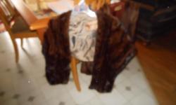 beautiful condition made in scranton pa, the label on the bigger one says vogue fur shop, scranton pa. the label on the smaller wrap says joseph the furrier, scranton