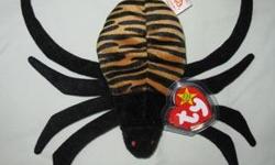 Spinner the Spider
Ty Beanie Babies
Retired
Great condition from a non-smoking home
If you are interested and not in the immediate area, this Ty Beanie Baby can be shipped.
For more info please check:
Spinner the Spider
Collectibles and Books