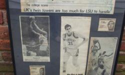 KY'S BIG MAN SAM BOWIE....MELVIN TURPIN....SAM BOWIE.....1981 SPORTS THE LOUISVILLE TIMES.....7 PHOTOS......FRAMED.....FLEXAGLASS.....$10.00....CALL TOM AT 202-353-1555