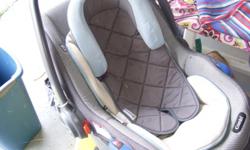 stroller $7 each, one is dora andpink and one is blue
infant seat with base $25
snugli front caririer for baby$12
boaster seat a fold up seat to sit in a chair $15
fisher price bouncer, no music, but has toys hanging $10
child chair opens in to a bed, 8