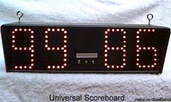A indoor/outdoor portable scoreboard for Horseshoes, Handball, Basketball, Hockey, Volleyball, let your imagination go. The Universal Scoreboard, designed with flexibility and simplicity in mind can keep even the most active game on track. You'll