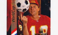 2 mint condition Upper Deck specialty cards:
Joe Montana honorary captain 94 World Cup card: HC2.
Michael Jordan MJ1 Gatorade mail in card.
These are scans of the actual cards.
