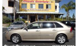 Used 2006 Chevrolet Malibu Maxx LT with sunroof.&nbsp;This great sedan features air conditioning, cruise control, dual sunroofs, an AM/FM/CD stereo and power locks, mirrors and windows which are also tinted. Safety features include anti-lock brakes, child