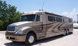 44Â½? Diesel Luxury Motorhome with 2-slide-outs, Grand Sport Columbia Touring Coach, Lots of extras? Excellent condition Garage kept, nonsmoker, no pets, Mercedes Benz 450HP Diesel, Freightliner Chassis, tandem axles, air ride suspension, 5-speed Allison