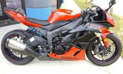 I currently have a used 2012 Kawasaki Ninja ZX6-R for sale.
This bike is a one owner that was purchased here new, has been ridden gently by a middle age woman and has had all servicing done here. This bike is all stock with the exception of having been