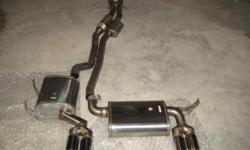 I have a Used corsa uuc catback exhaust for the e46 m3 series, exhaust is in perfect condition ready to bolt up and sound good. Original corsa clamps fro installation which are included, exhaust has around 8500 miles on it, not much more i can say about