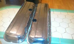 THIS IS A SET OF VALVE COVERS OFF A 454 BIG BLOCK.THEY ARE SHORT AND ONE SIDE HAS 3 REAL SMALL DIMPLES AND&nbsp;WOULD REPLACE THE GROMMETS AS THEY ARE FAIRLY HARD WITH AGE.&nbsp;
HAVE PAY PAL----FREE SHIPPING---THANKS