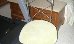 Hand made steel vanity chair, $40 OBO