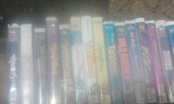 I have VHS kids Disney and family movies about 15 or more asking 25 for entire lot. The jungle book, never ending story, Pinocchio Dumbo small soldiers. All dogs go to heaven tweetys adventures the black cauldron the rescuers land b4 time 3 101 Dalmatian