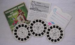 View-Master Huckleberry Hound and Yogi Bear
1960, Packet No. B 512
contains: outer envelope (G-VG), story booklet, 3 reels with sleeve
Huckleberry Hound Lands on the Moon
Yogi Bear Patron of the Arts
Huckleberry Hound in ?Project Green Thumb?
$3.00