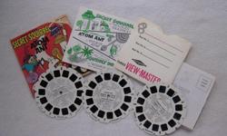 View-Master Secret Squirrel and Atom Ant with Squiddly Diddly
1966, Packet No. B 535
contains: outer envelope (EX), story booklet, 3 reels with sleeve, advertising brochure
Secret Squirrel & Morocco Mole in ?Masked Granny?
Atom Ant in ?Stuck-Up Atom?