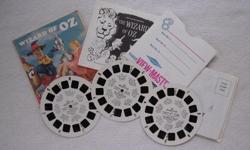 View-Master The Wizard of Oz
1962, Packet No. B 361
contains: outer envelope (VG, torn piece on bottom flap), story booklet, 3 reels with sleeve, advertising brochure
FT-45A The Land of Oz
FT-45B The Emerald City
FT-45C The Wizard?s Secret
$7.00