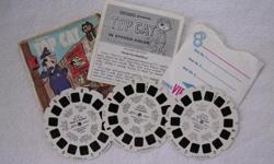 View-Master Top Cat And His Gang
1962, Packet No. B 513
contains: outer envelope (G-VG), story booklet, 3 reels with sleeve
Top Cat in ?Medal for Meddling?
Top Cat in ?Zoo-Operation?
Top Cat in ?No Cat Fishing?
$6.00