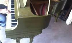 4'9' Baby Grand Aeolian Stroud Piano (3 tone Green) BUY this Week AND GET 300..00 OFF TO HELP WITH SHIPPING
with carved legs Exquisite keyboard Original matching bench with art case legs
Last Week: Toned To A440
Last Week: Keys Buffed
Gloss Paint
Like New