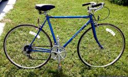 This Vintage Nishiki Needs only tires. made of 1207 Femco High tensile tubing frame # GO181. SunTour Honor derailleur. All original class A parts, some frame scratches. Tires are dry rooted.