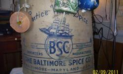 old bay spice logo salvaged from an old container. very cool. local pick up.