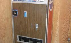 Vintage Pepsi Machine - 5 selection pop machine, there is NO lock, it closes with a bolt, works so it closes tightly, coins just drop thru to coin return-priced low for someone to fix.
$75 contact Nicole @ 612-245-6683 M-F 10-5pm
CASH ONLY & U HAUL.