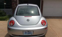 2008 Volkswagen Beetle. 142,000 miles&nbsp;Silver.&nbsp;2.5 liter. 5 cylinder gas engine. &nbsp;Automatic, &nbsp;power sun roof, leather seats. Heated seats. Newer tires. Excellent Condition