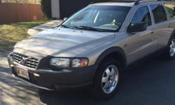 One owner champagne beige Volvo V70 XC Station Wagon, 102,000 miles. Maintained by Hurless Brothers. automatic transmission; leather seats; am fm radio and CD player. Electric seat adjustments; heated seats; cruise control.&nbsp;