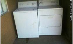 white kenmore washer and dryer works,just moved here ,had a washer/dryer here already in the apartments,thats why i need to sell them