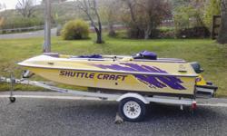 1996 Shuttlecraft (Jetski Powered Boat) Yellow & Purple.