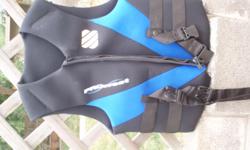 Like new. Black and blue in color. PROWEST type III PFD &nbsp;Chest size 41-43 cash only