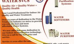 RS Air and Water Services has the best prices and service for Water Softeners, Reverse Osmosis Water Systems, Whole House Water Filters.Next Filtration No Salt-Systems, Air Purification and Back Flow Testing and Repairs.
We are 30%-50% less expensive than