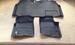 Black WeaterTech&nbsp;DigitalFit FloorLiners for 2012 Ford F150...both front and back...great condition save over 50%.