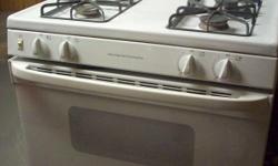 very clean white stove works very good hardly ever used. nice and clean.