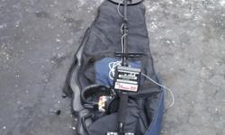 whites metal detector with headphones, shove and case. Used once excellant condition