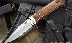 Wilson Tactical
Model 10 Tactical Hunter
9" Overall
4 1/4" D2 tool steel blade with polished finish
Full Tang
Desert ironwood handles
Lanyard hole
Black leather and sharkskin sheath
New in Box
Made in the USA
I paid $620.00 and it is new in the box.